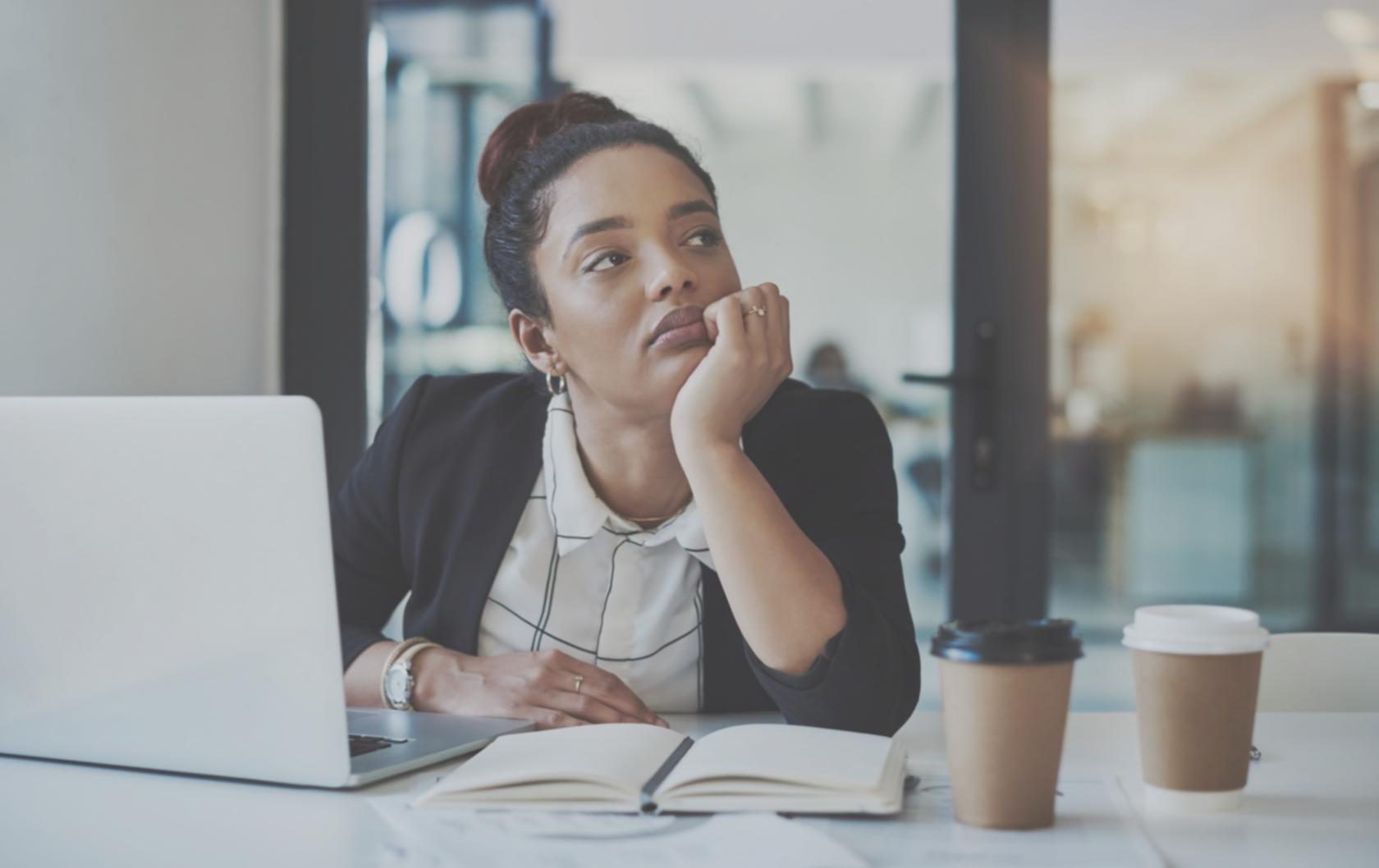 Founder working through early-stage startup planning materials